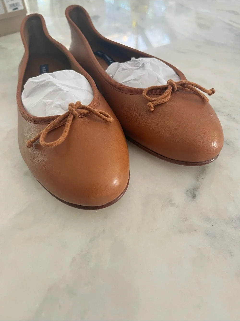 Margaux Ballet Flats in Cognac Brown